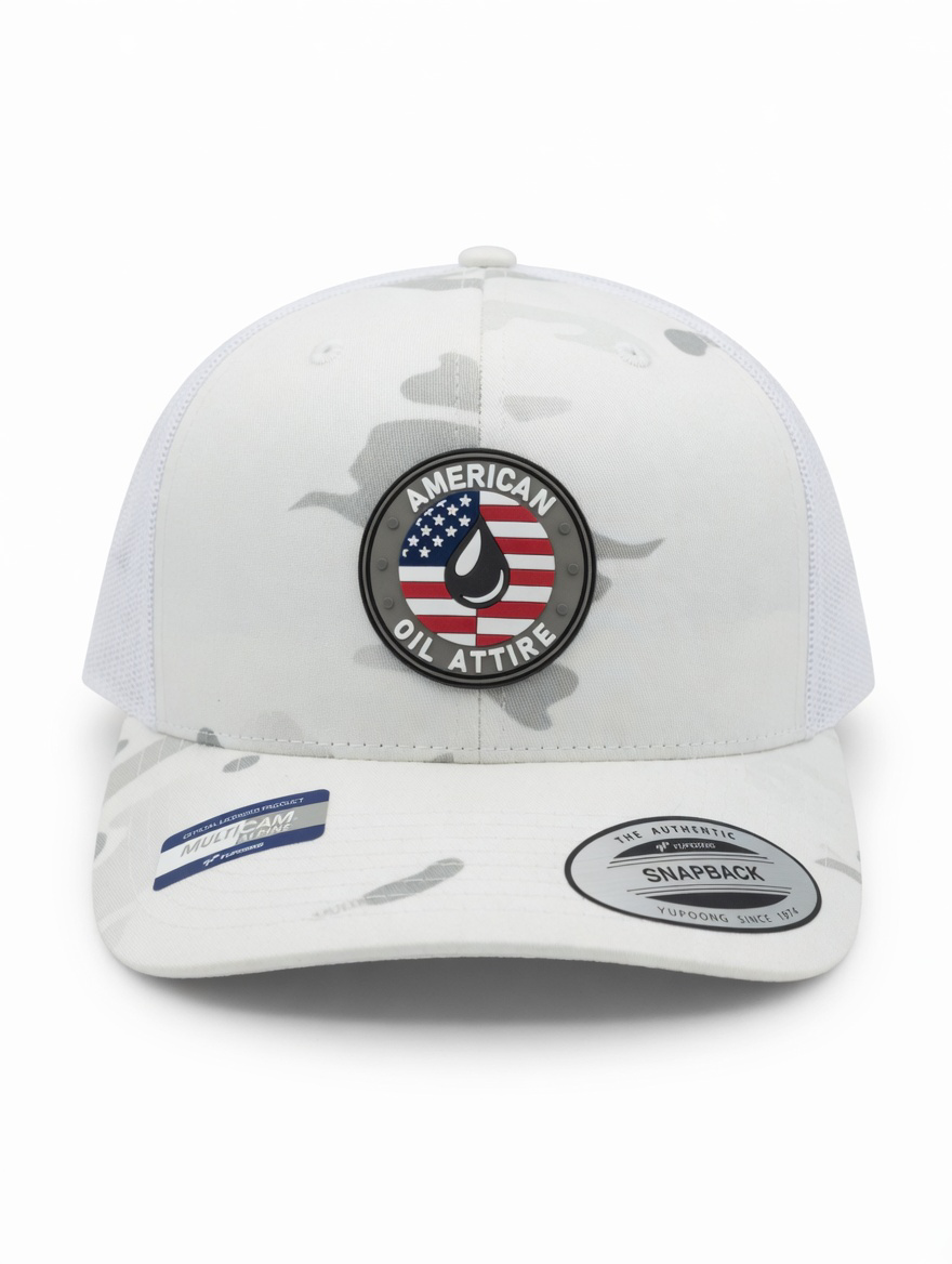 American Oil Attire Alpine Camo Patch Hat