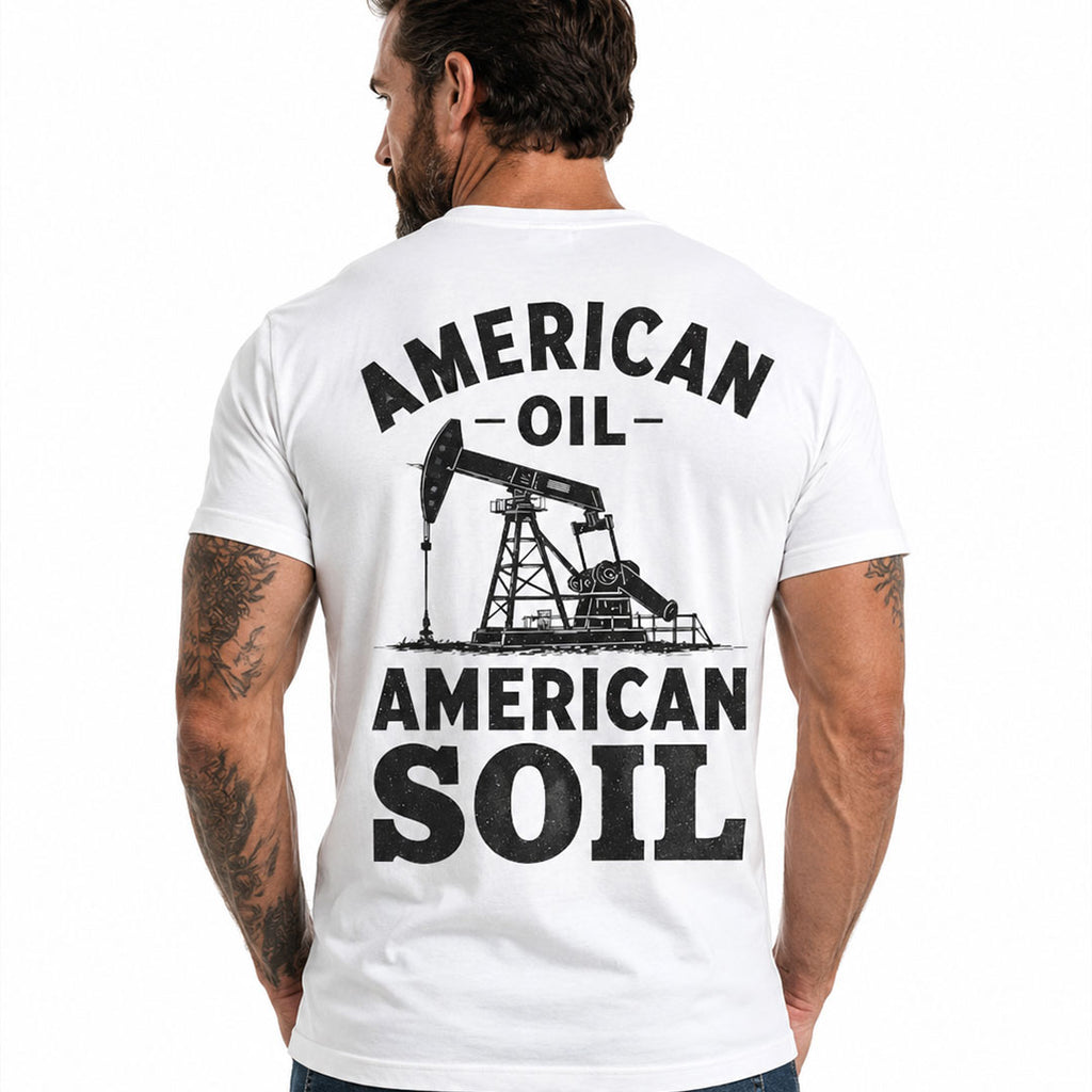 American Oil / American Soil White T-Shirt