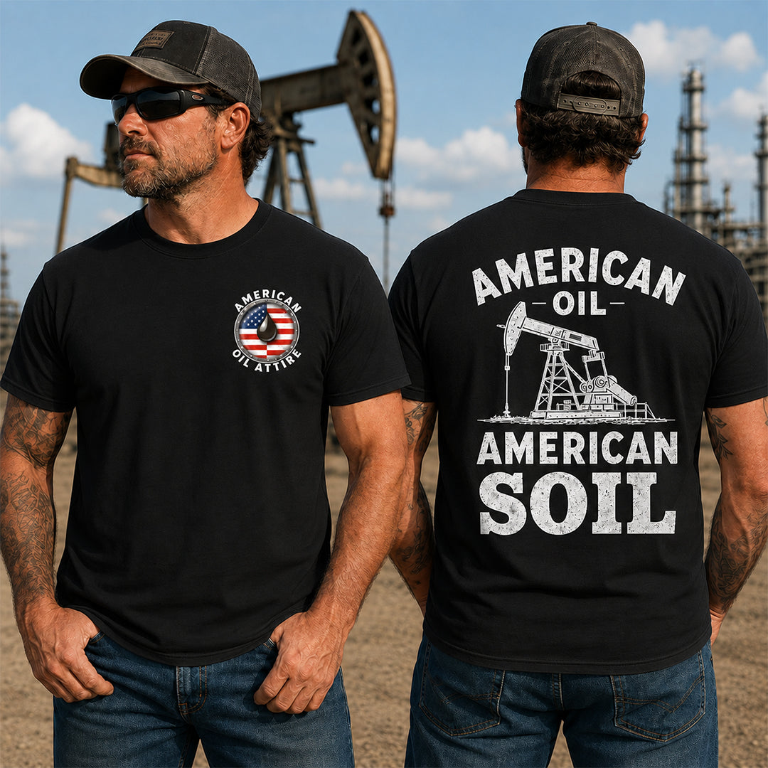 American Oil / American Soil White T-Shirt