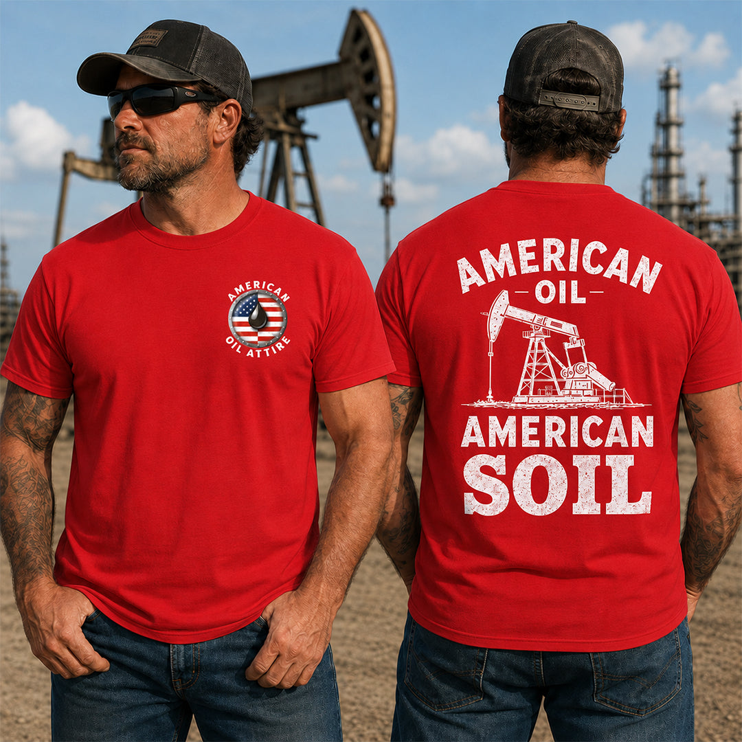 American Oil / American Soil White T-Shirt
