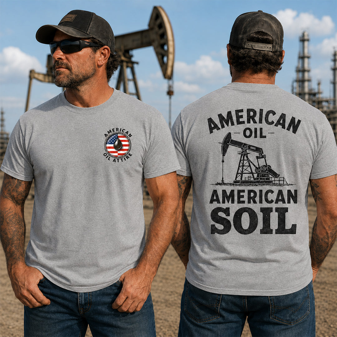 American Oil / American Soil White T-Shirt