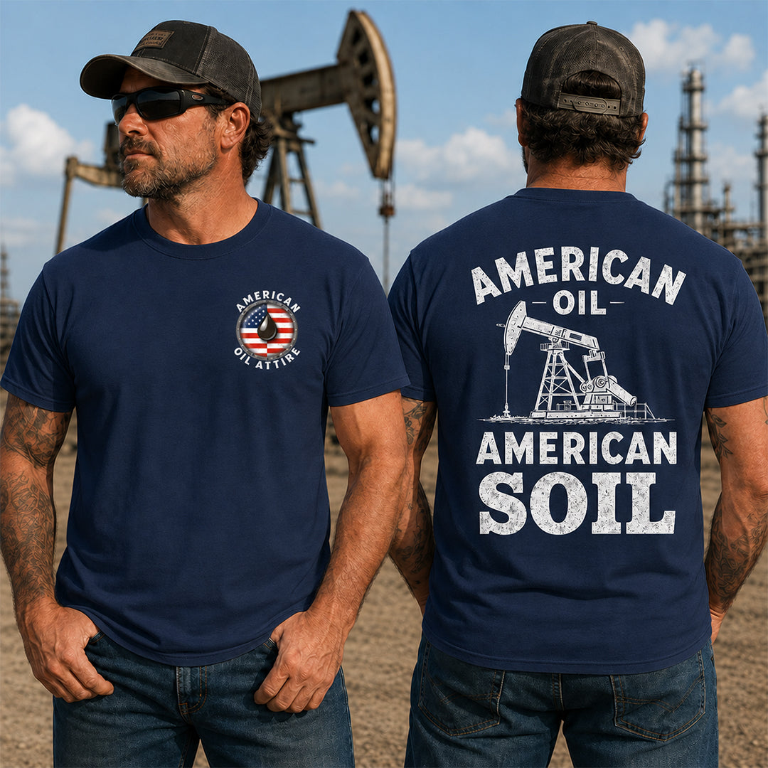 American Oil / American Soil White T-Shirt