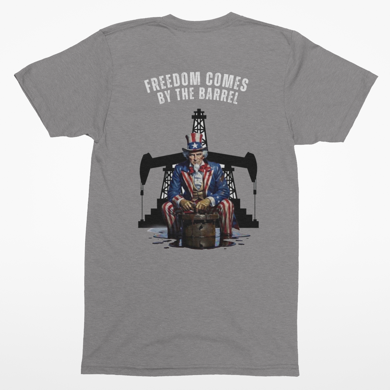 Freedom By The Barrel Tee - Gray