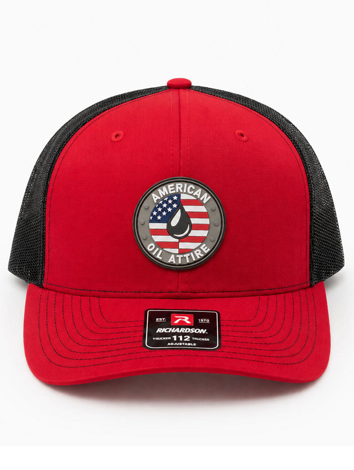 American Oil Attire Alpine Red/Black Hat